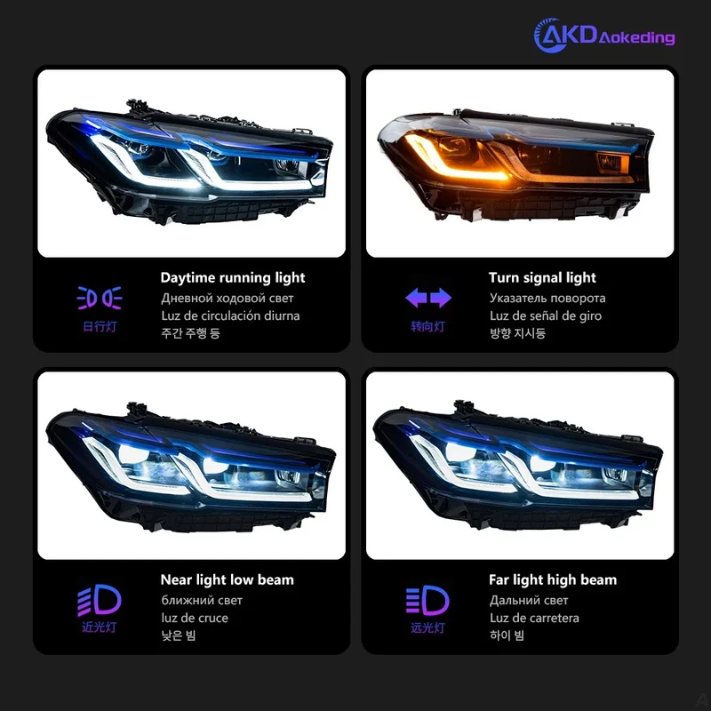 Phares LED BMW Série 5 G30 G31 2017-2022