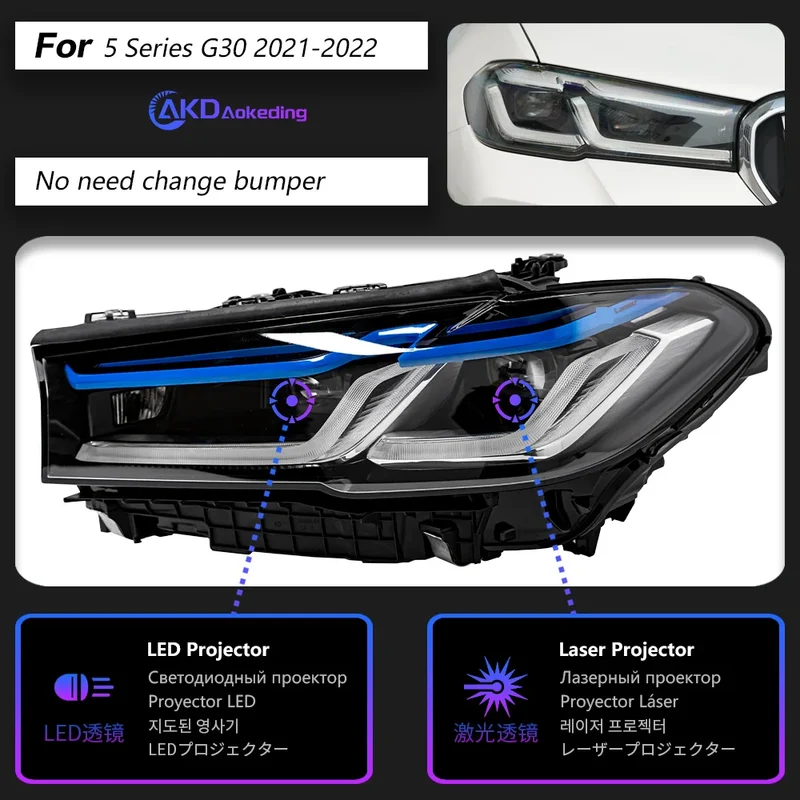 Phares LED BMW Série 5 G30 G31 2017-2022