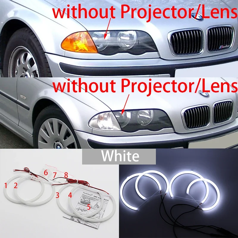 Ampoules LED Angel Eyes BMW Série 3 E46 1998-2005