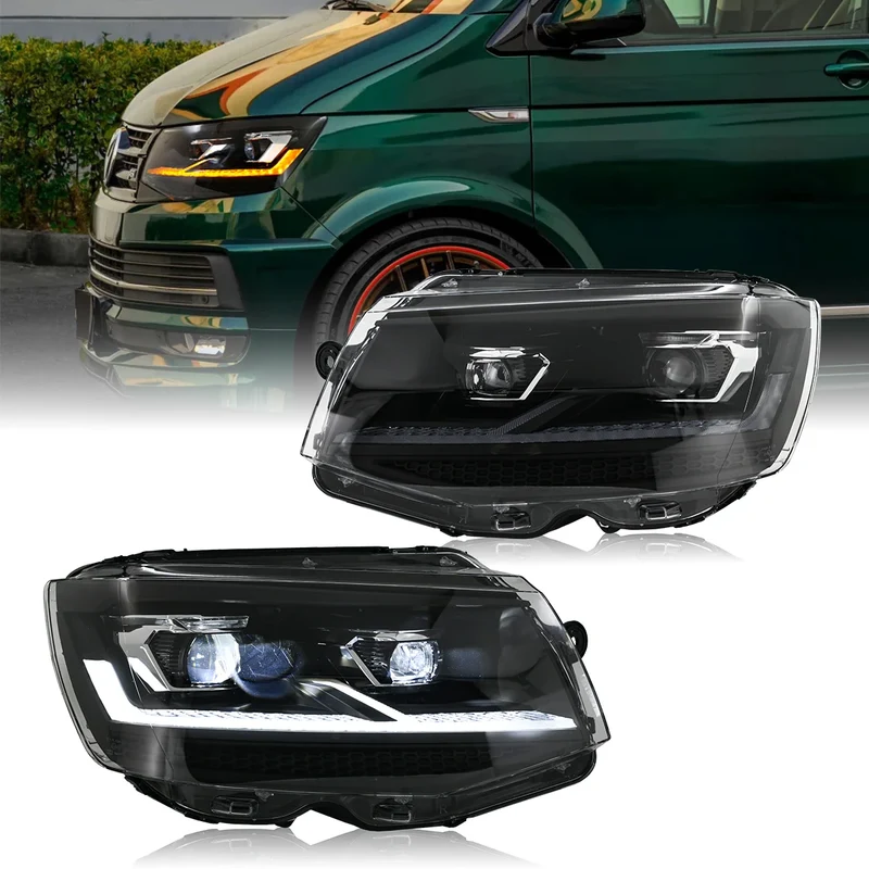 Phares LED VW T5.1 2013-2015 T6 2016-2019 Projecteur LED