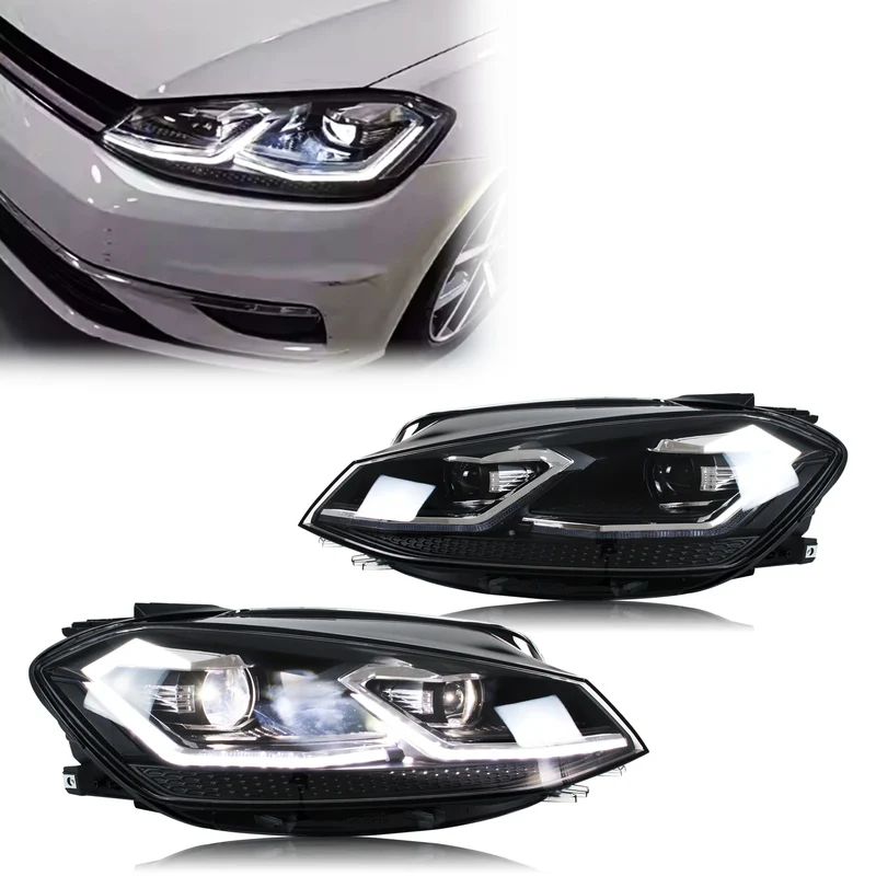Phares LED VW Golf MK7.5 2017-2020 Halogène Non GTI V3
