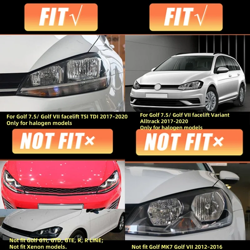Phares LED VW Golf MK7.5 TSI TDI 2017-2020 Ensemble Premium