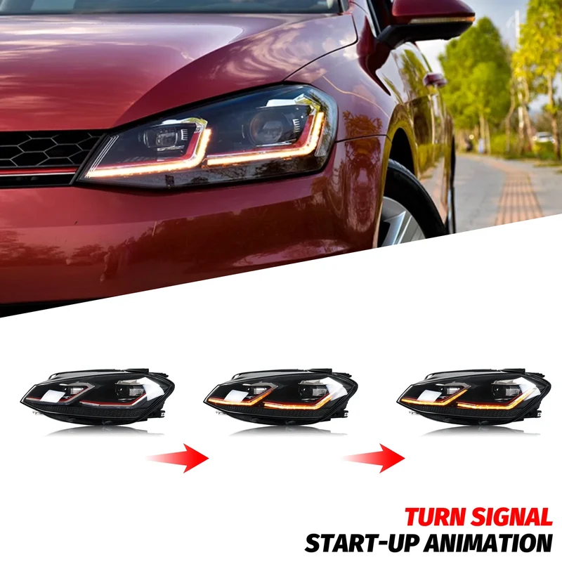 Phares LED VW Golf MK7.5 TSI TDI 2017-2020 Ensemble Premium