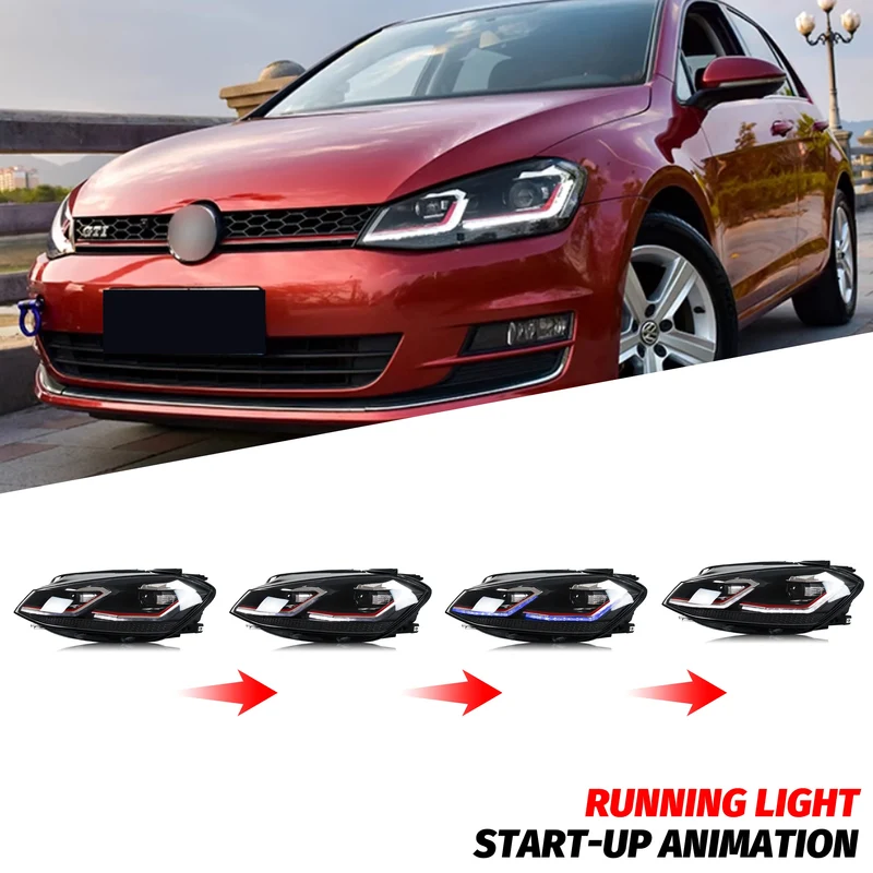 Phares LED VW Golf MK7.5 TSI TDI 2017-2020 Ensemble Premium