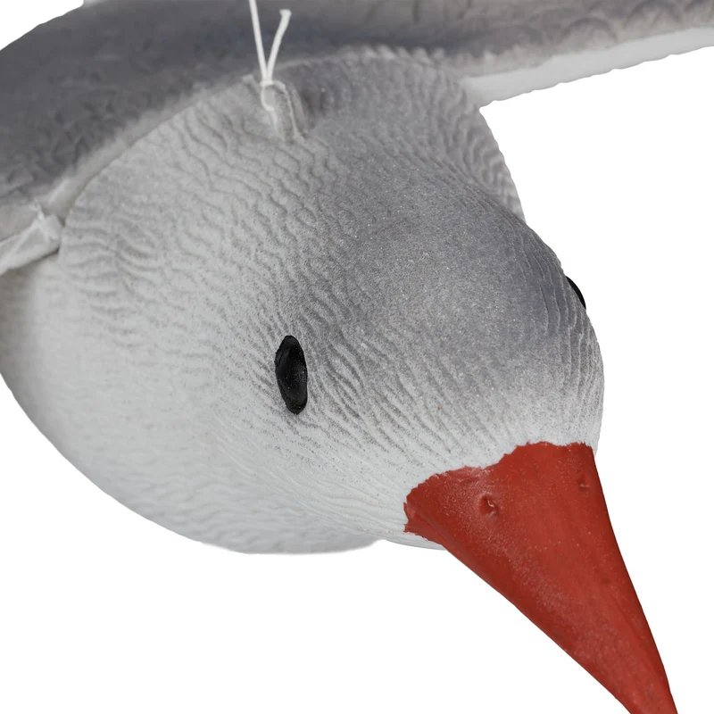 Epouvantail mouette décoratif résistant aux intempéries 22 x 59 x 41 cm en PE gris 13_0008242