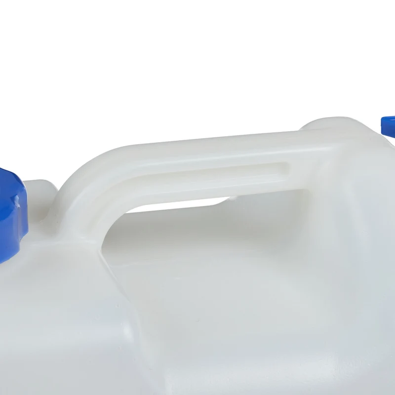 Bidon à eau transportable 12 L 35,5 x 17 x 32 cm pratique hermétique festival en HDPE blanc 13_0008811