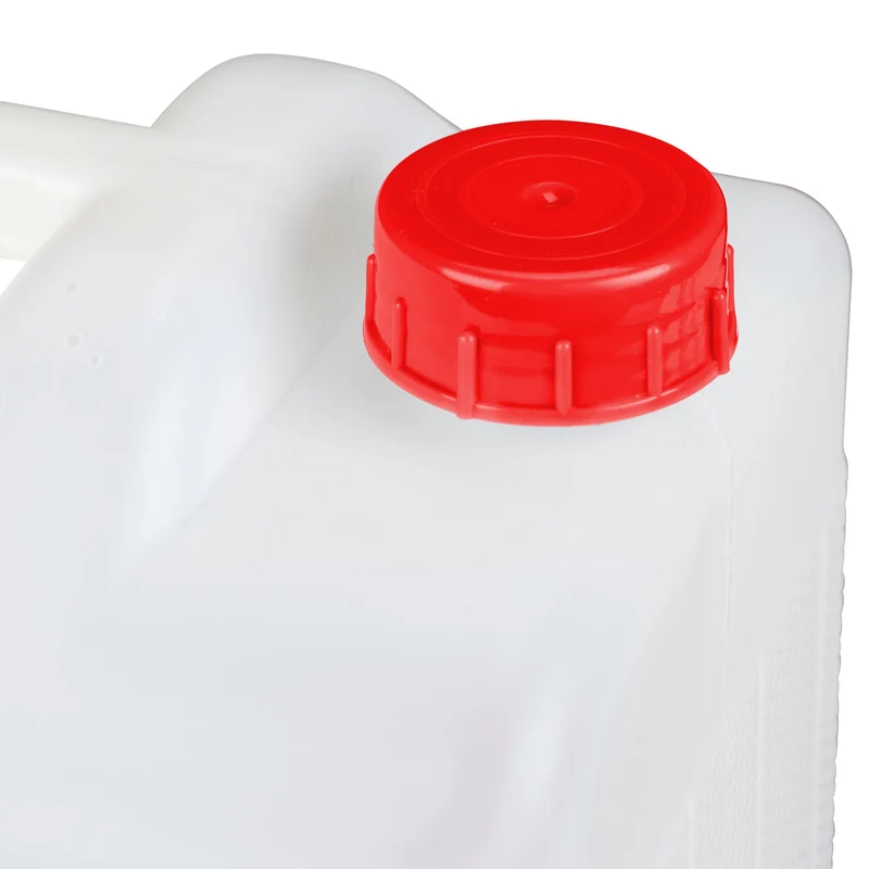 Bidon à eau transportable avec robinet 38 x 22 x 38 cm idéal camping matériel léger en PE blanc 13_0008816