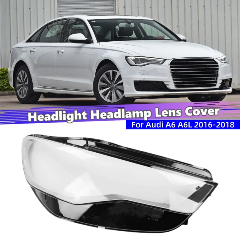 Coque Lentille Phare Audi A6 C7 A6L 2016-2018 Couvercle Optique