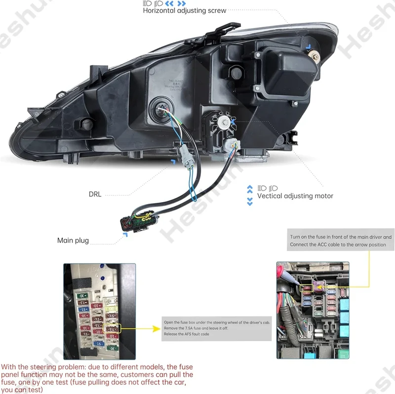 Phares LED Dynamiques Lexus IS250 IS350 IS220d