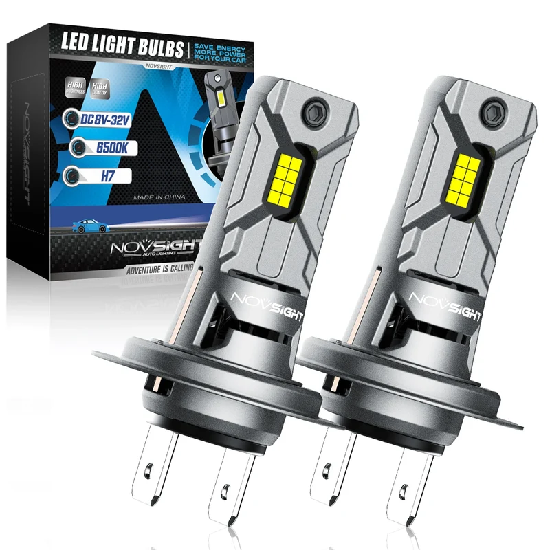NOVSIGHT Phare LED H7 Mini 60W 12000LM Universelle