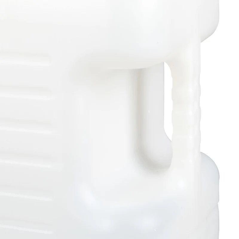 Bidon d'eau transportable avec robinet léger 38 x 22 x 38 cm hermétique usage extérieur en PE blanc 13_0008819