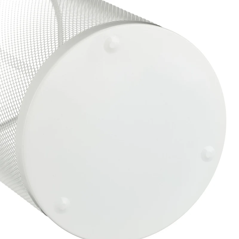 Porte-parapluie ouvert design chic entrée salle d'attente 40 x 40 x 60 cm en métal blanc 13_0007884