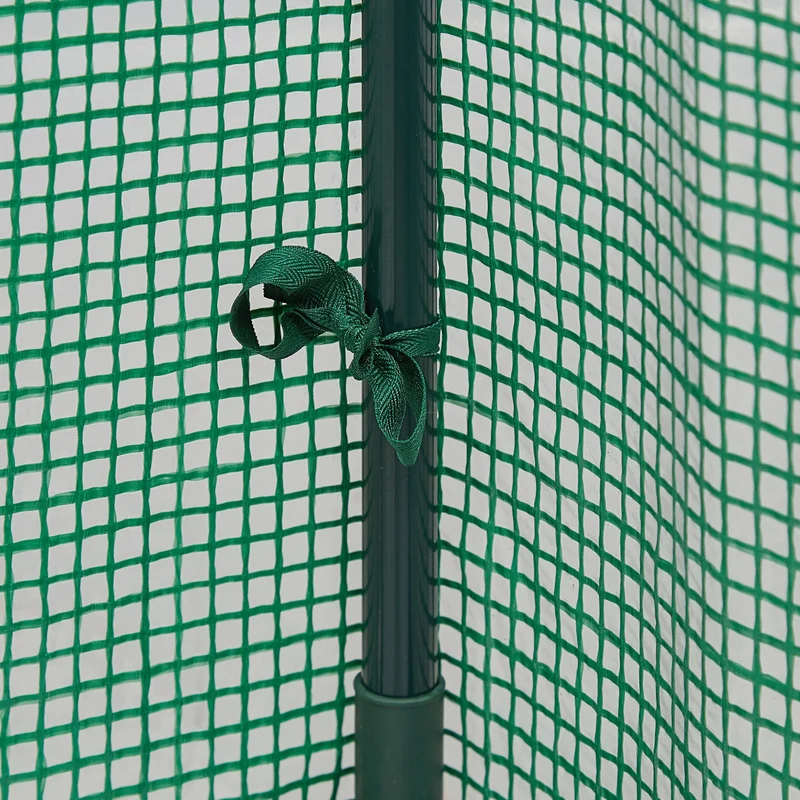 Serre à tomates compacte jardin balcon 150 x 100 x 50 cm montage facile design pratique en acier vert 13_0008888