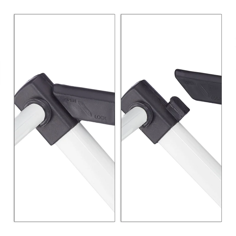 Séchoir à linge pliable extensible 106 x 43-74 x 38 cm 6 niveaux gain de place pratique en métal blanc 13_0008682