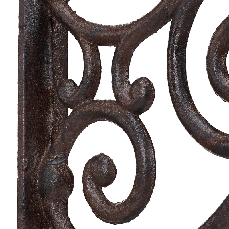Plaque pour inscription décorative antique bar ou boutique 32 x 43 x 3 cm en fer marron 13_0008092