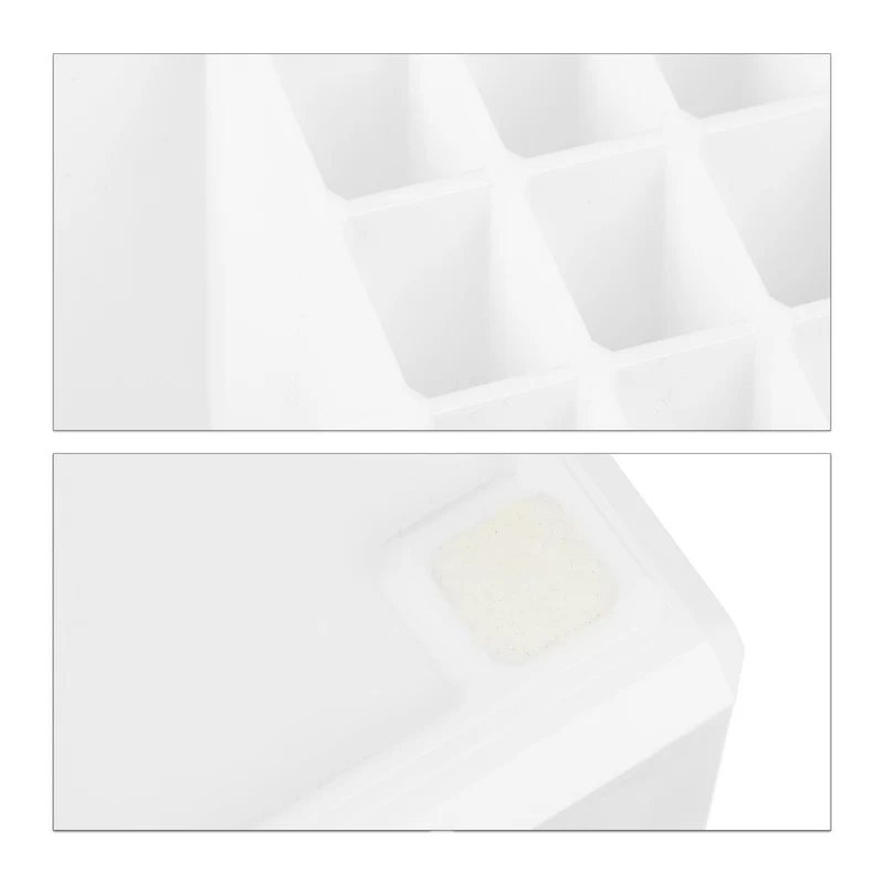 Lot de 2 organisateurs de maquillage 19 x 24 x 13,5 cm avec 4 tiroirs 16 compartiments en acrylique transparent 13_0007285