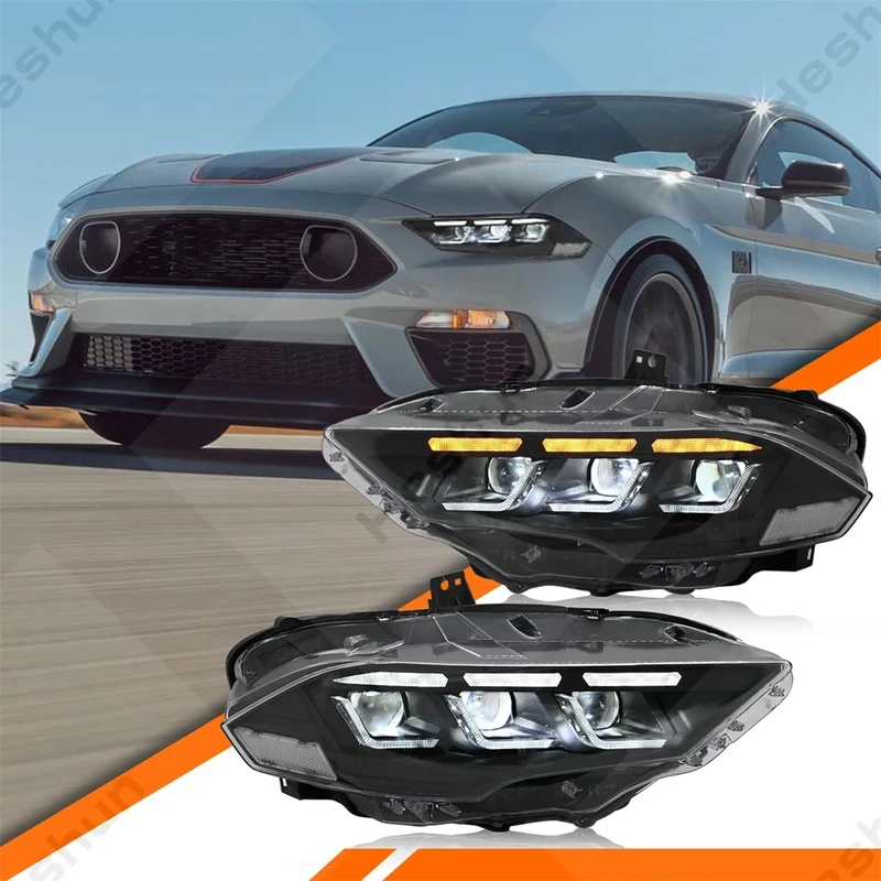 Phares Avant LED Sequentiel Ford Mustang Shelby GT500