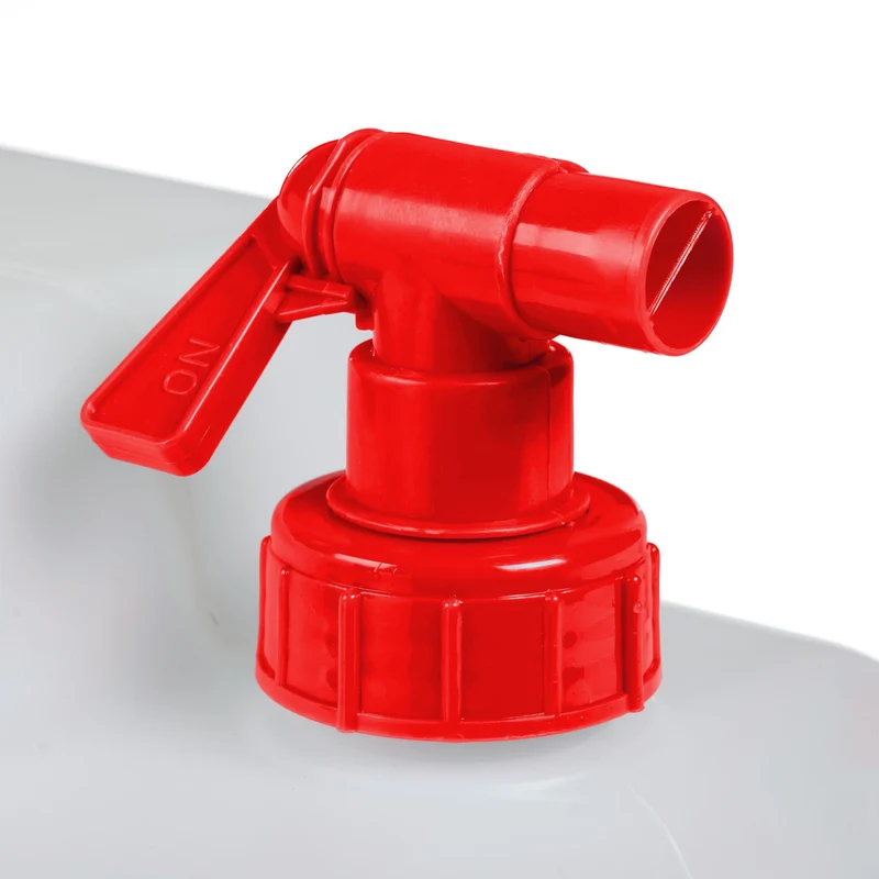 Bidon à eau transportable idéal pour camping 35,5 x 17 x 32,5 cm léger hermétique en HDPE blanc 13_0008814