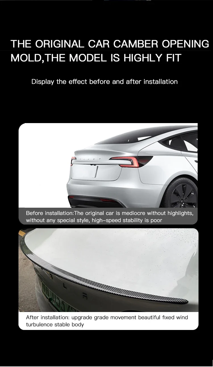 Becquet Tesla Model 3 Highland Model Y 2025-2026 ABS