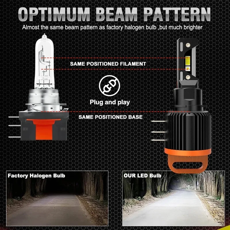 Ampoules LED H15 Canbus Volkswagen Golf 6 MK3 BMW Mercedes