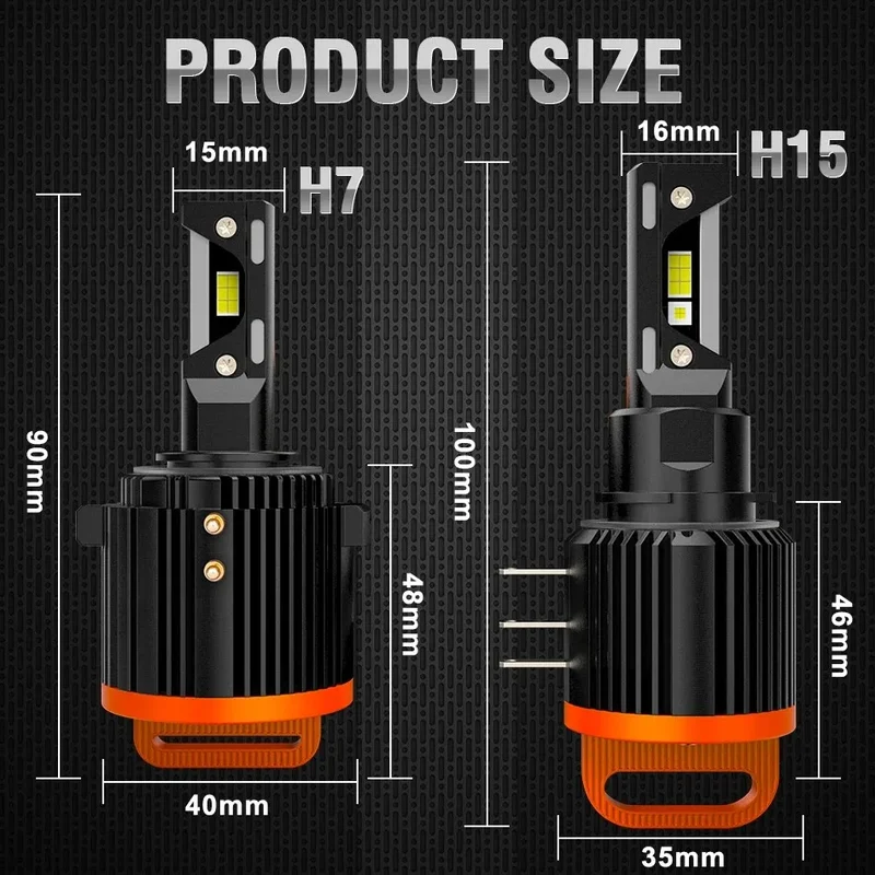 Ampoules LED H15 Canbus Volkswagen Golf 6 MK3 BMW Mercedes