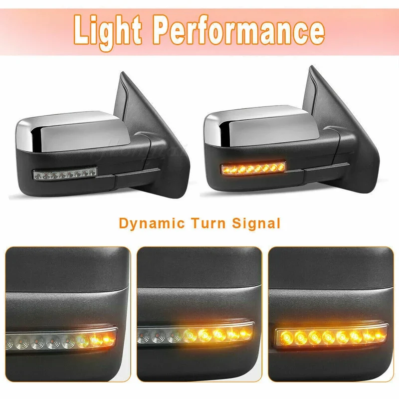 Rétroviseurs de Remorquage Ford F150 (2007-2014) Power Streamer