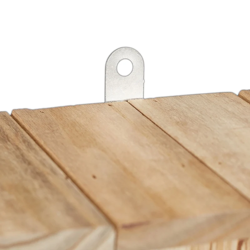 Abri à chauves-souris en bois non traité 30 x 20 x 15 cm avec planche d'atterrissage style naturel en bois brun 13_0007565