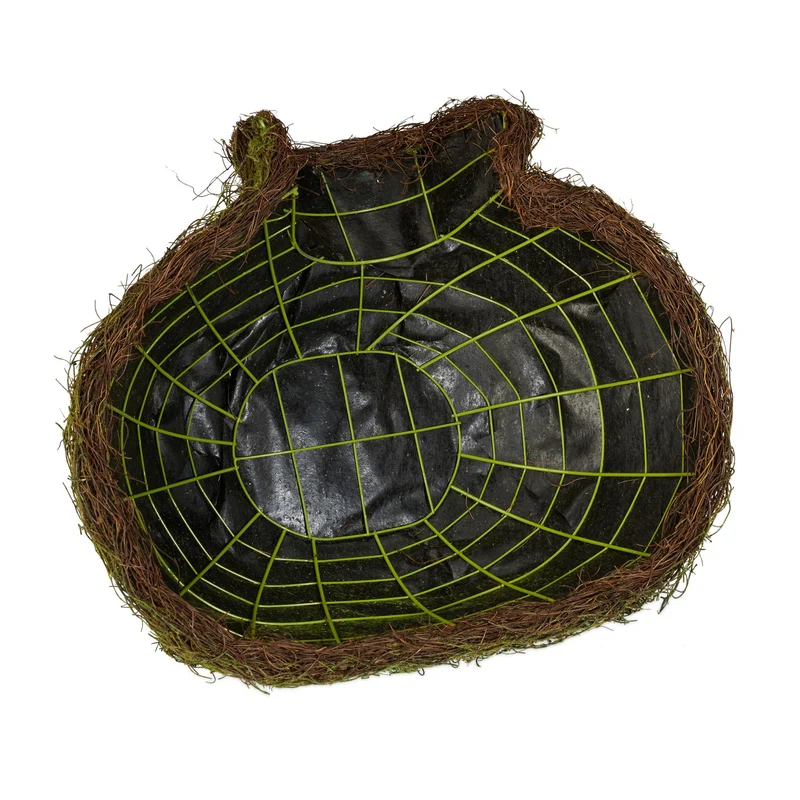 Abri de jardin hérisson iglu en forme de coupole 80 x 60 x 50 cm protection hiver nature en rotin marron 13_0008384