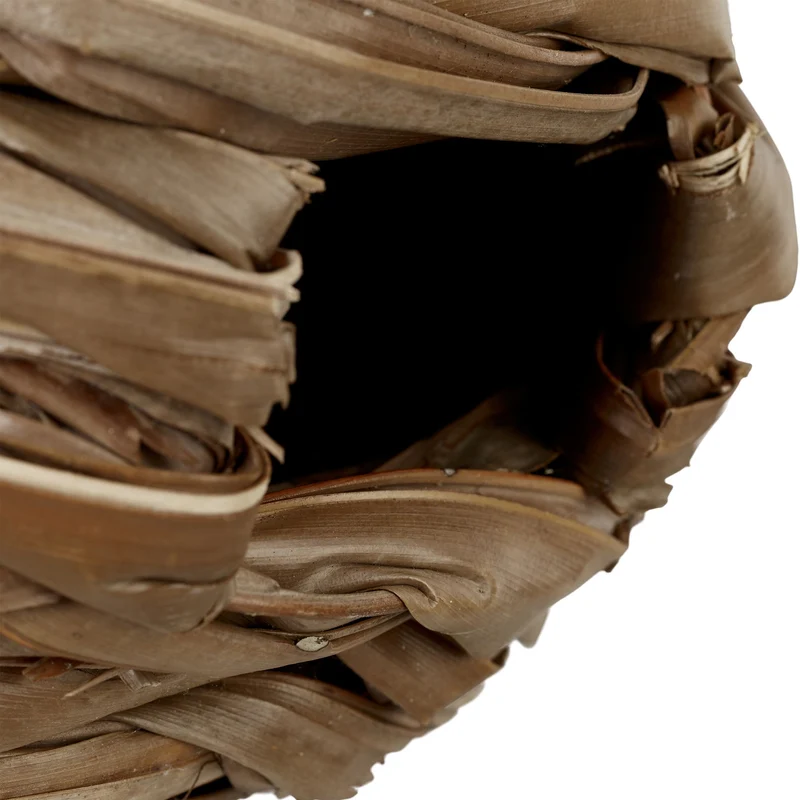 Nid d'oiseau décoratif naturel pour balcon jardin 31 x 20 cm ambiance exotique en fibre de coco 13_0008699