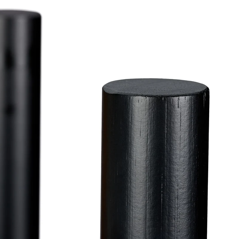 Support à pot réglable pour déco intérieure style moderne largeur ajustable en bambou noir 13_0007659