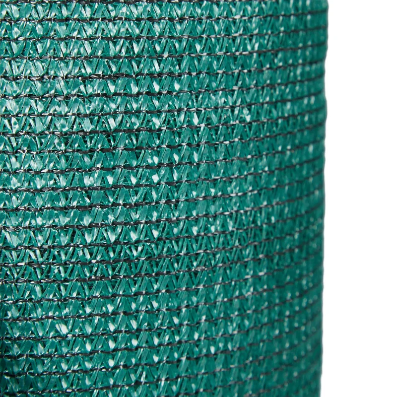 Brise-vue tissu HDPE 1 x 6 m protection visuelle ombre 85% jardin balcon en matériau vert foncé 13_0007141
