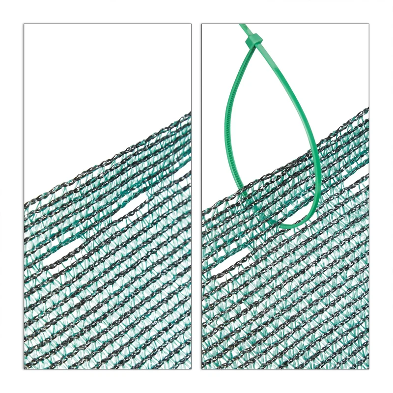 Brise-vue tissu HDPE 1 x 6 m protection visuelle ombre 85% jardin balcon en matériau vert foncé 13_0007142