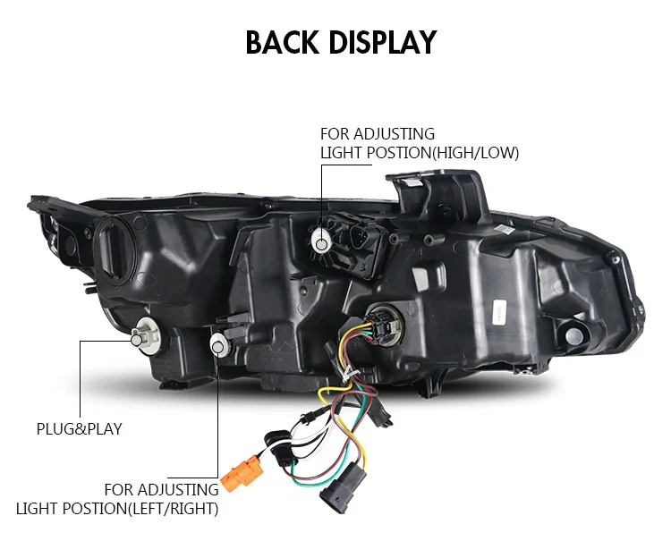 Phares LED Honda Civic Double Lentille RGB