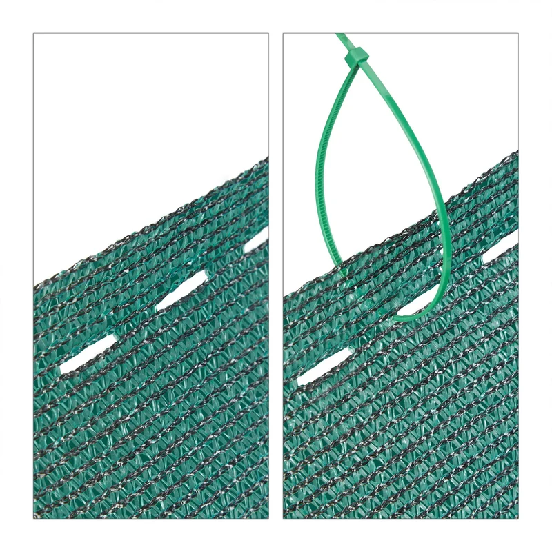 Brise-vue en tissu HDPE 1,80 m protection des regards et vent jardin terrasse en tissu vert foncé 13_0007164