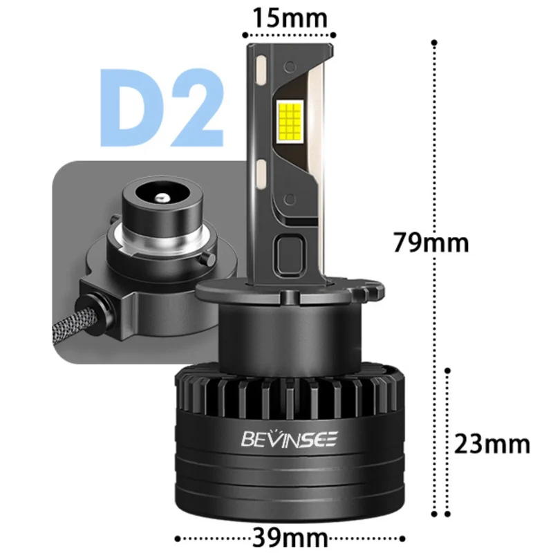 Ampoules LED D1S D2S D3S D5S VW BMW Mercedes 80W 8000LM