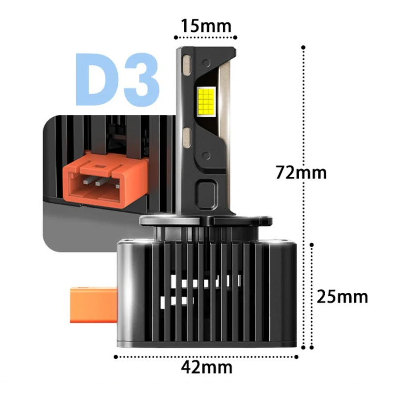 Ampoules LED D1S D2S D3S D5S VW BMW Mercedes 80W 8000LM
