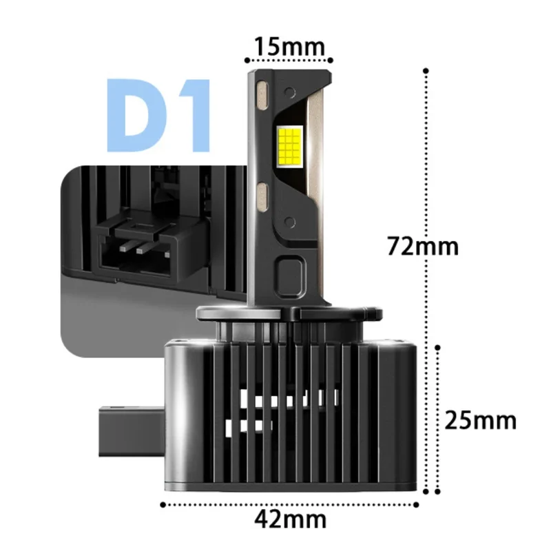 Ampoules LED D1S D2S D3S D5S VW BMW Mercedes 80W 8000LM