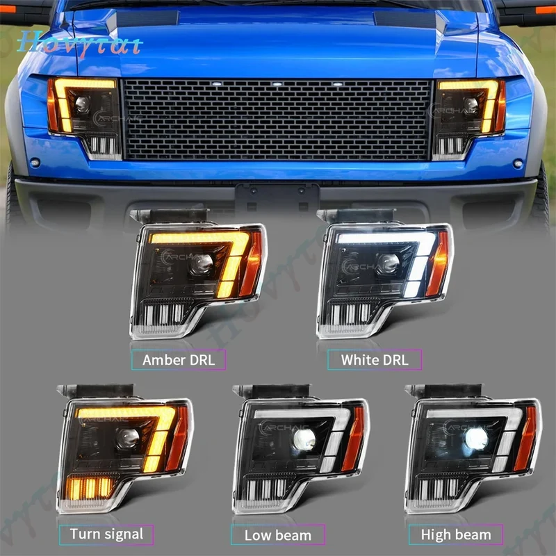 Phares LED Ford F150 Raptor XL XLT STX SVT 2009-2014