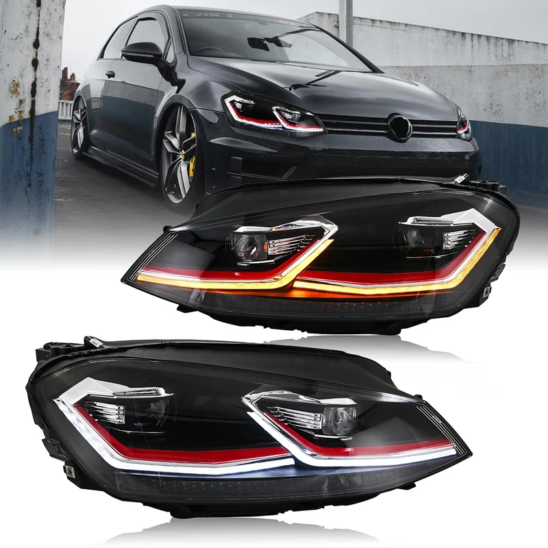 Phares LED Volkswagen Golf 7 et 7.5 MK7 2012-2020 Look Sport