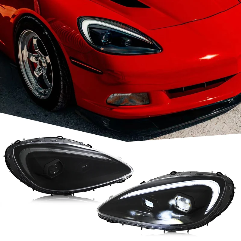 Phares LED Chevrolet Corvette C6 2005-2013 Signal Séquentiel