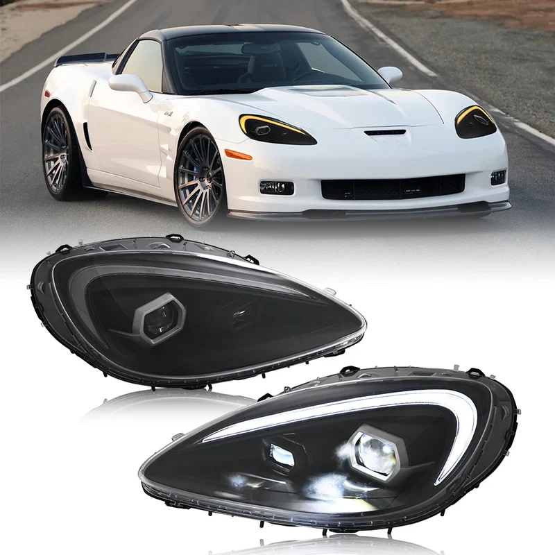 Phares LED Chevrolet Corvette C6 2005-2013 Signal Séquentiel