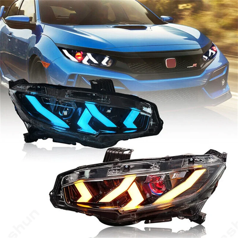 Phares LED Honda Civic FK7 FK8 Type R Touring (2016-2021) Demon Eyes
