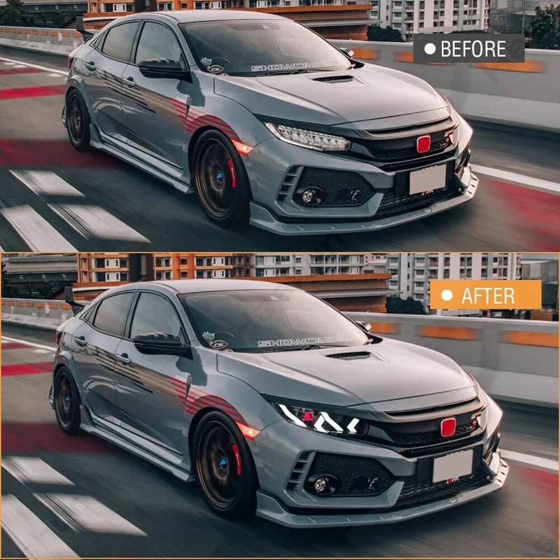 Phares LED Honda Civic FK7 FK8 Type R Touring (2016-2021) Demon Eyes