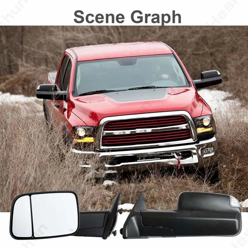 Rétroviseurs Remorquage Dodge Ram 1500 2500 3500 (2013-2018)