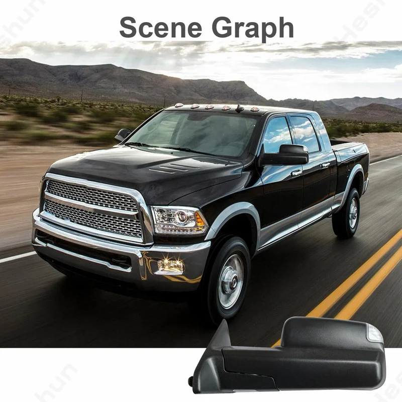 Rétroviseurs Remorquage Dodge Ram 1500 2500 3500 (2013-2018)