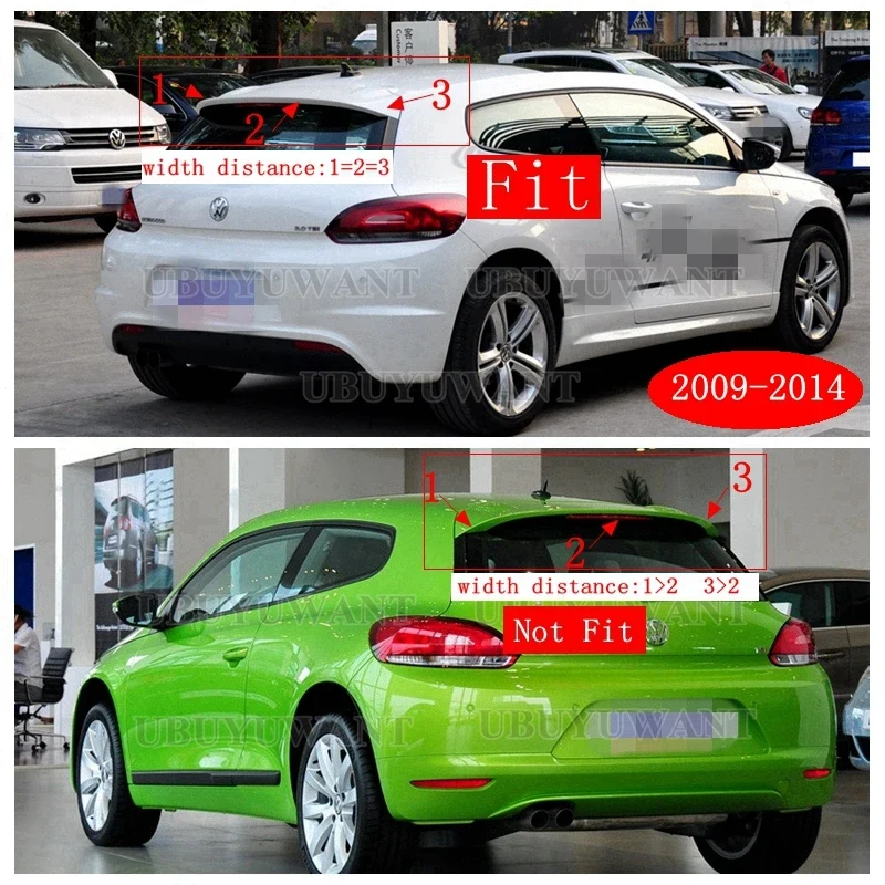 Becquet Toit VW Scirocco R Line Gloss Black