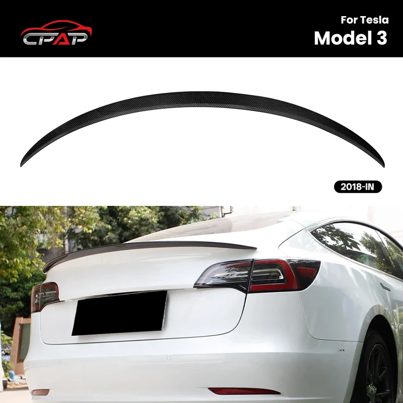 Becquet Coffre Carbone Sec Tesla Model 3 A Style