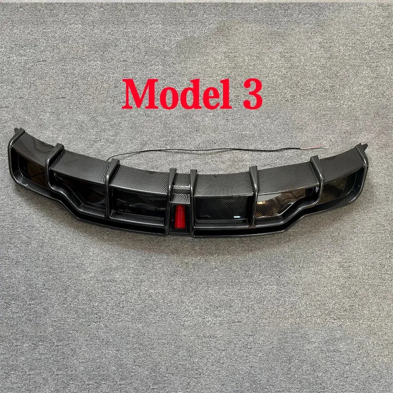 Diffuseur Arriere Tesla Model 3 Model Y Carbone