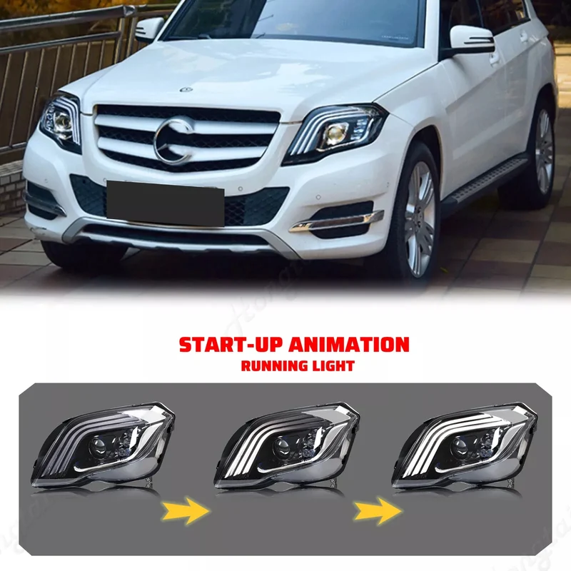 Phares LED Mercedes GLK350 GLK250 2013-2015 Look AMG
