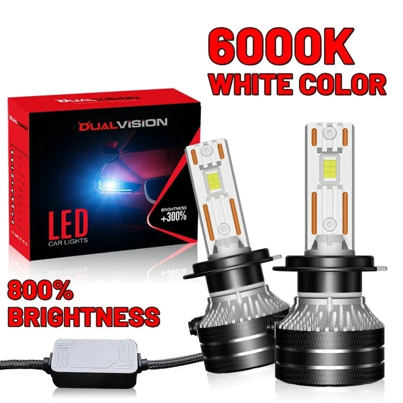 Ampoules Phares LED Canbus H4 H7 H11 H1 9005 9006 9012 Universelles